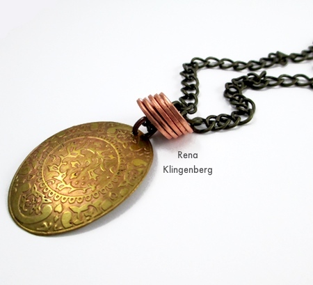 Stacked Rings Necklace - Tutorial by Rena Klingenberg