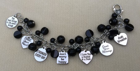 Encouragement charm bracelet