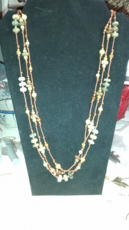 Jade knotted cord necklace by Colleen Hamm - featured on Jewelry Making Journal