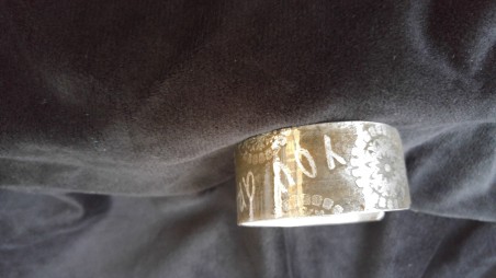 "You Are Amazing" acid etched aluminum bracelet by Mischelle  - featured on Jewelry Making Journal