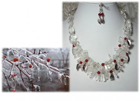 The Inspiration for Icy Berries Necklace by Linda Tenney - featured on Jewelry Making Journal