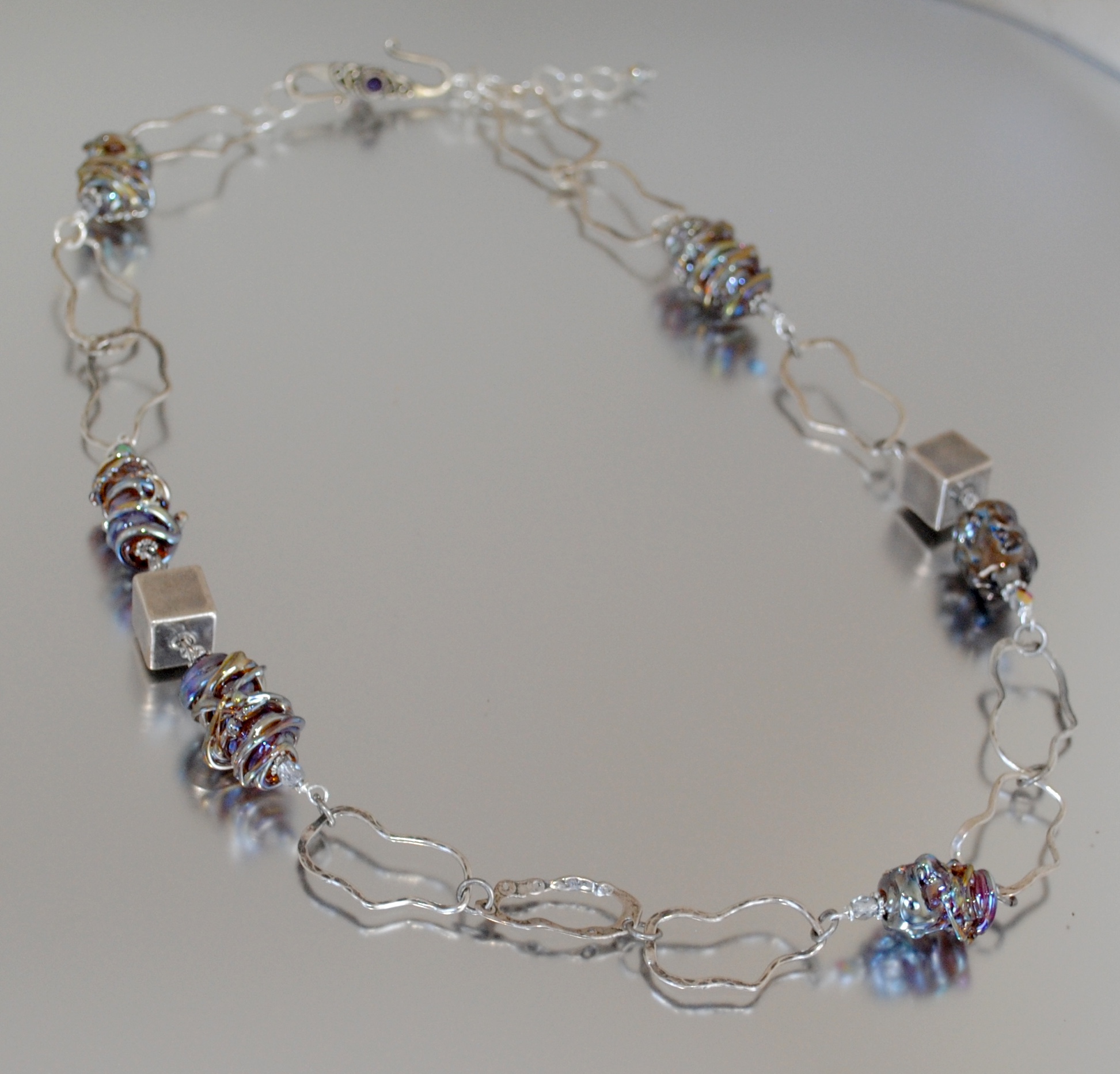 Aurae Handmade Glass Bead Necklace Jewelry Making Journal