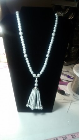 Pearl Tassel Necklace - Hassle Free Tassels by Cathy Hatch  - featured on Jewelry Making Journal