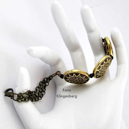 Beads and Chains Bracelet - Tutorial by Rena Klingenberg