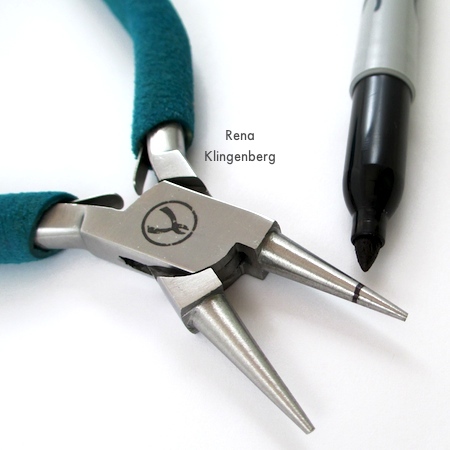 Marking pliers for Beads and Chains Bracelet - Tutorial by Rena Klingenberg