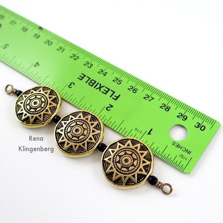 Making the second wire wrapped loop for Beads and Chains Bracelet - Tutorial by Rena Klingenberg