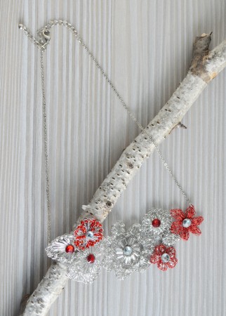 Freeform wire crochet by by Angela Moisey - featured on Jewelry Making Journal