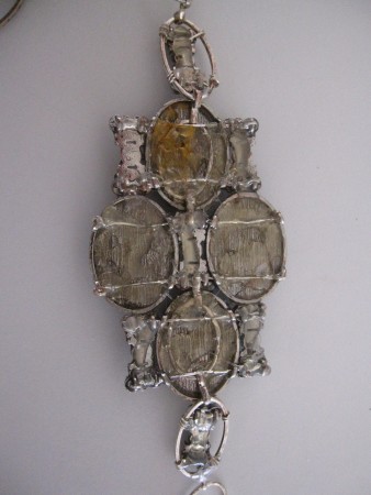 Back of Necklace that Needs Help - How to Finish the Back of Joined Jewelry Pieces? Kathy Bartolameolli - featured on Jewelry Making Journal
