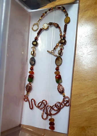Copper Coronation Creation by Cathy Stewart  - featured on Jewelry Making Journal