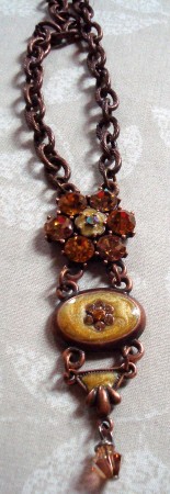 1960's jewelry piece used as a pendant by Kathy Zee - featured on Jewelry Making Journal
