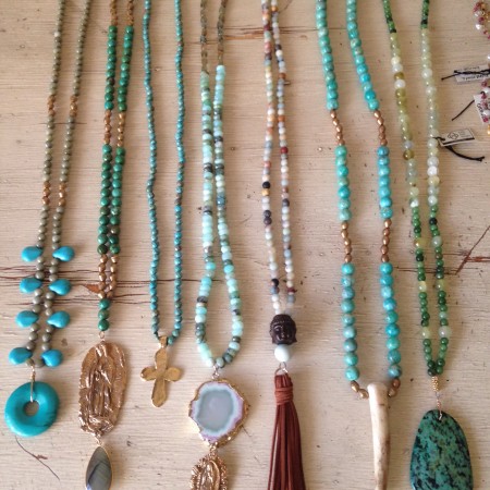 Colorful Stone Necklaces by Kellie Rode - featured on Jewelry Making Journal
