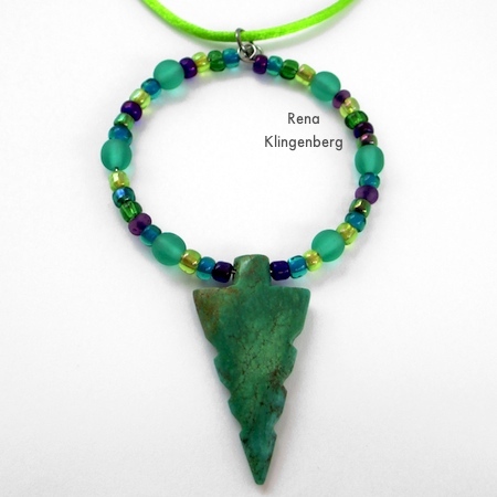 Memory Wire Pendant - Tutorial by Rena Klingenberg