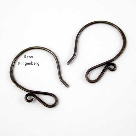Easy Fancy Earwires for Memory Wire Pendant and Earrings - Tutorial by Rena Klingenberg