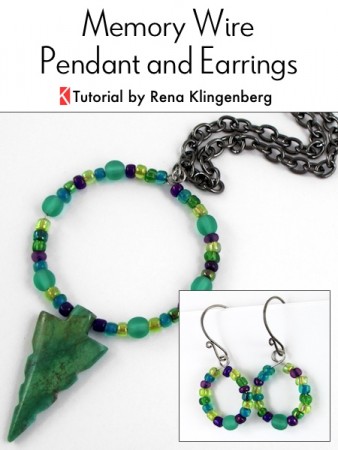 Memory Wire Pendant and Earrings (Tutorial) – Jewelry Making Journal