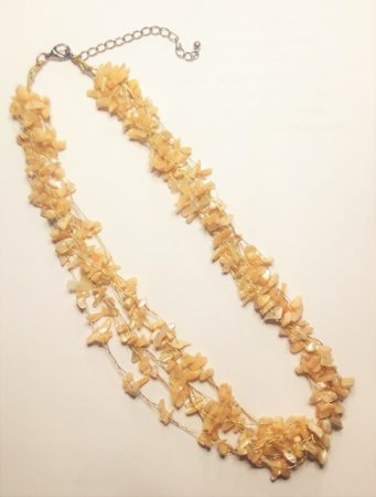 Antique 1940's Knotted MOP necklace that started it all. Rebecca Doremus - featured on Jewelry Making Journal
