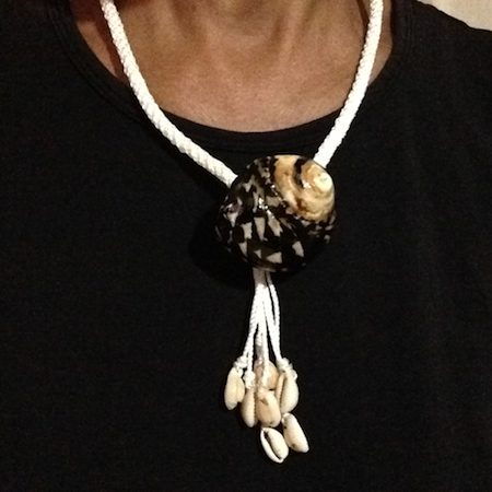 Kumihimo Necklace with Sea Shell, by Jean  - featured on Jewelry Making Journal