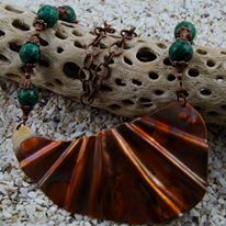 Fold Form copper pendant necklace, by Michael Munden  - featured on Jewelry Making Journal