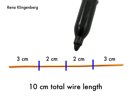 Marking wires for Square Hoop Earring Jackets - Tutorial by Rena Klingenberg