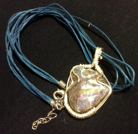 Opal / Rock Pendant by Miriam Laister  - featured on Jewelry Making Journal