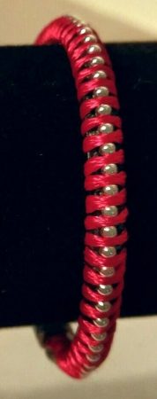 Floss Wrapped Leather Bracelet by Chris Rehkop - featured on Jewelry Making Journal