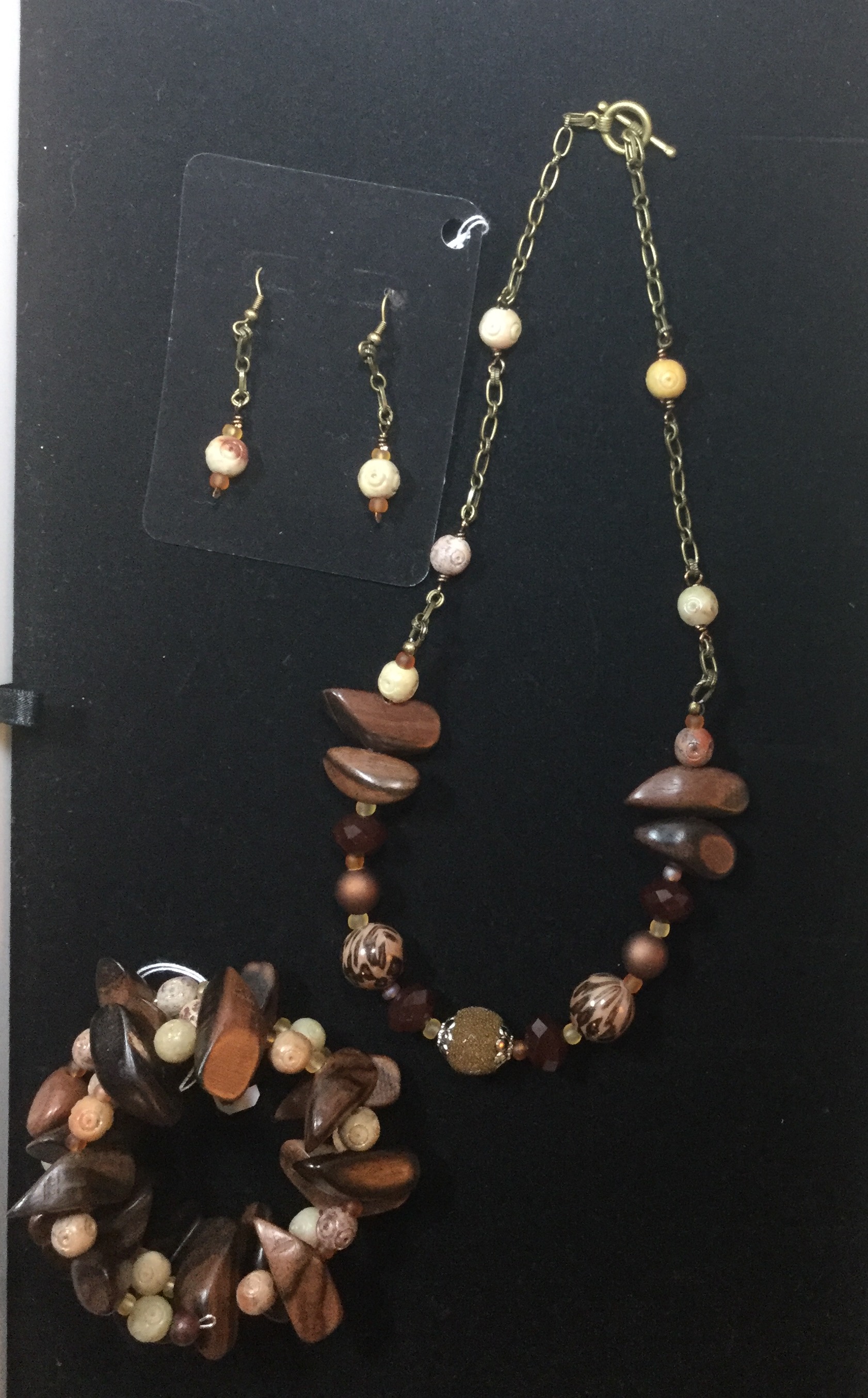 Wooden & Stone Bead Jewelry Sell Separately or as a Set? Jewelry