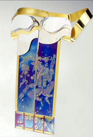 Kukulkan Neckpiece in Metal by Sandra VanderMey - featured on Jewelry Making Journal