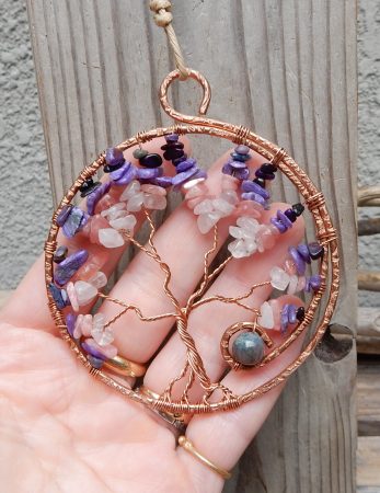 Fairy Floss Suncatcher by Erinn LaMattery - featured on Jewelry Making Journal