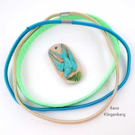 Headbands and pendant for Spring Easy Multi Wrap Bracelet - Tutorial by Rena Klingenberg