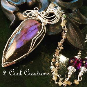 Purple Labradorite Necklace by Tina Murphy - featured on Jewelry Making Journal
