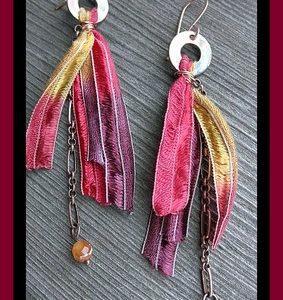 Earring remake, by Lynda Carson - featured on Jewelry Making Journal