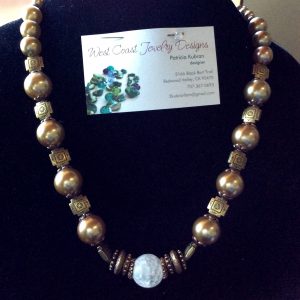 Harvest Moon Necklace by Patti Kubran - featured on Jewelry Making Journal