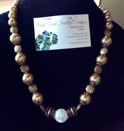 Harvest Moon Necklace by Patti Kubran - featured on Jewelry Making Journal