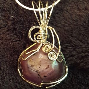 Beautiful Mauve Star Sapphire Wire Wrapped in Sterling Silver by RebeccaJane Morgan - featured on Jewelry Making Journal