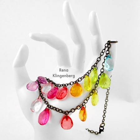Two-Tier Bib Necklace - Tutorial by Rena Klingenberg