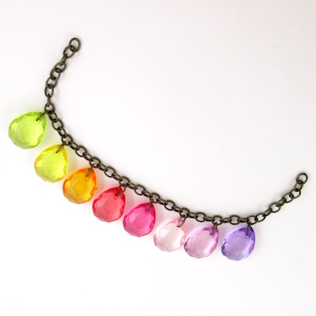 Attaching Beads to Two-Tier Bib Necklace - Tutorial by Rena Klingenberg