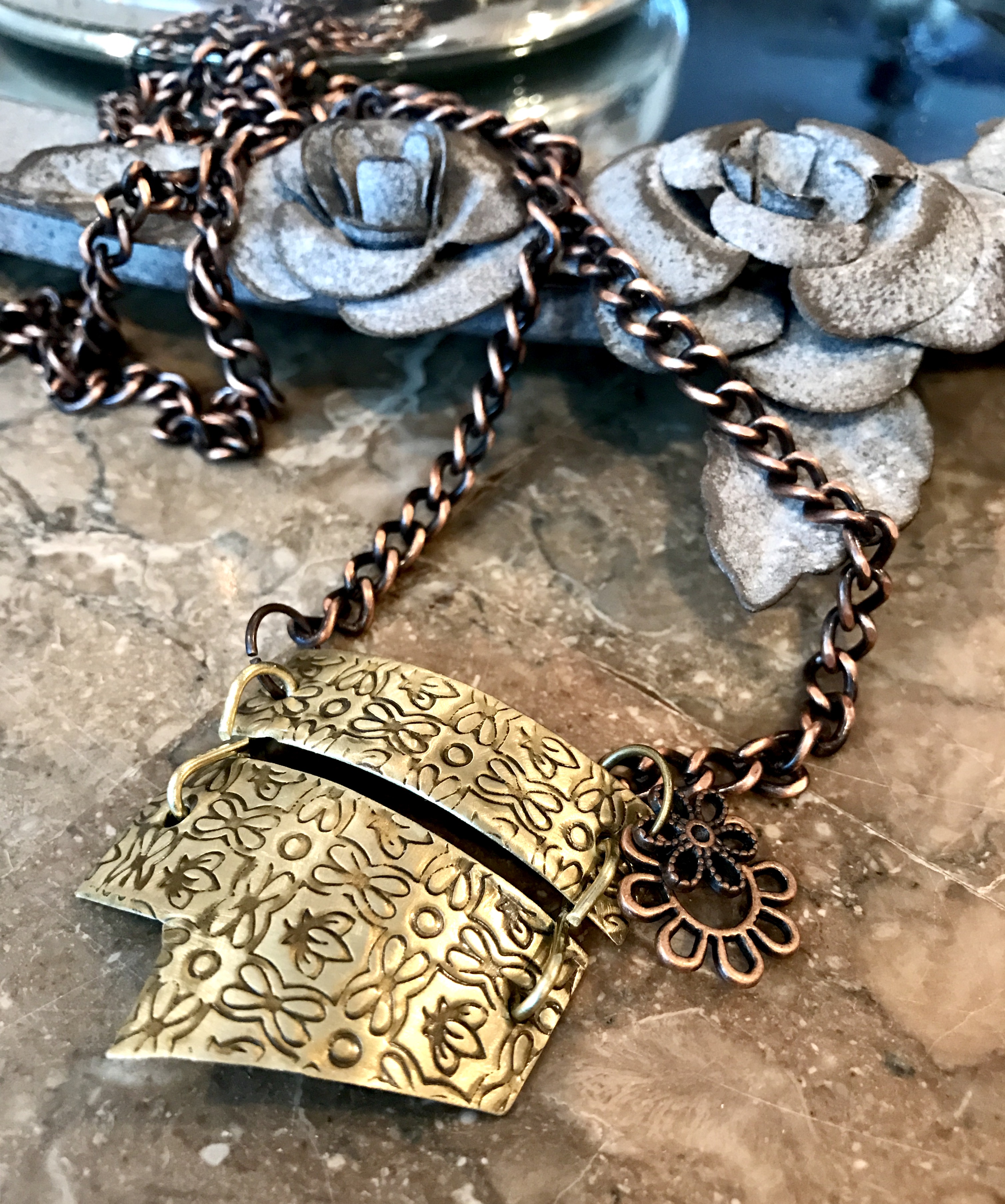 Rugged Scrap Metal Necklace Jewelry Making Journal