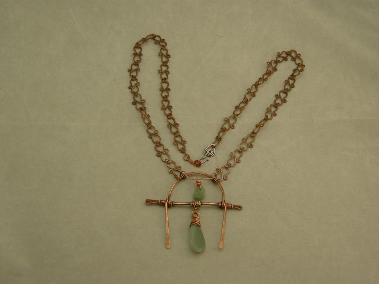 Copper Wire and Ceramic Bead Jewelry What Tag Words to
