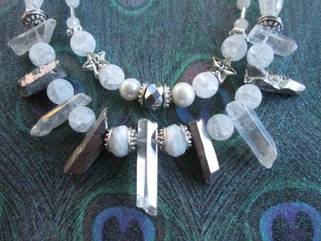 Snowy Elegance Necklace by Jackie  - featured on Jewelry Making Journal