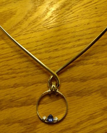 Tanzanite and Diamond Necklace by Duane W Aldrich - featured on Jewelry Making Journal