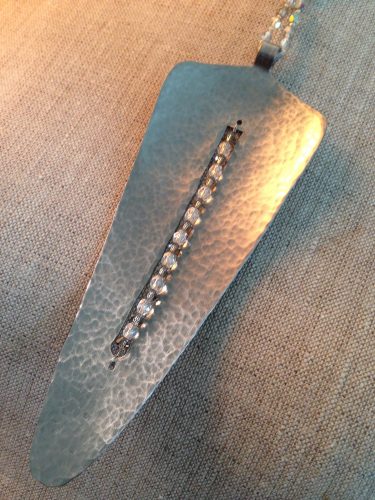 Statement Necklace from a Kitchen Untensil by Juan Valerio  - featured on Jewelry Making Journal