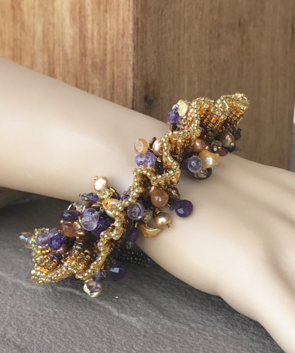 Wearable Art for the Wrist, by Lindy Hartig  - featured on Jewelry Making Journal