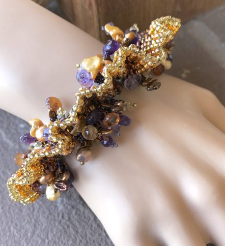 Wearable Art for the Wrist, by Lindy Hartig  - featured on Jewelry Making Journal