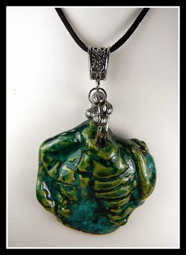 Hand Formed Glazed Pendants, by Sandy Hirsch  - featured on Jewelry Making Journal