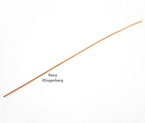 Simply Elegant Long Earrings Tutorial by Rena Klingenberg - cutting the wire