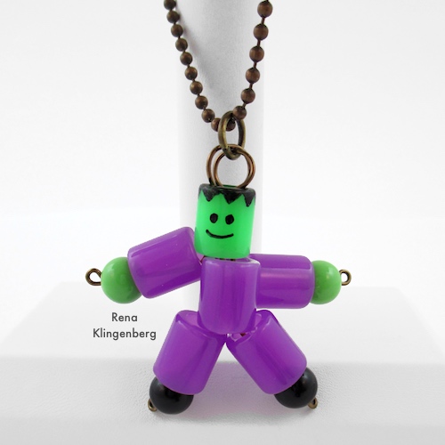 Frankenstein Necklace - Halloween Jewelry