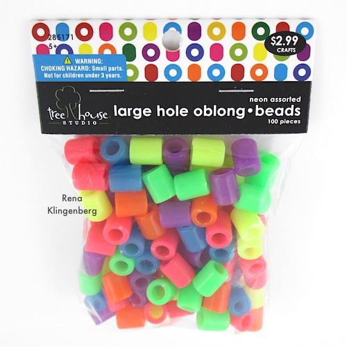 Frankenstein Necklace - Halloween Jewelry Tutorial by Rena Klingenberg - the beads I used