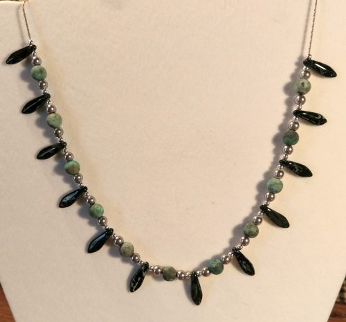 Dagger Bead Necklace Designs by Chris Rehkop  - featured on Jewelry Making Journal