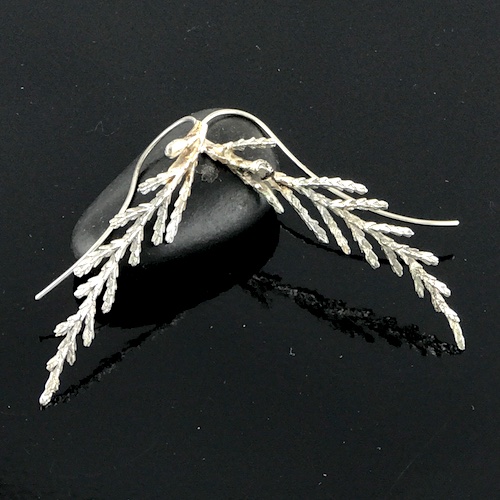 Cedar Earrings by JoAnn Graham - featured on Jewelry Making Journal