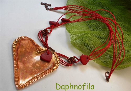Love Heart Necklace! by Daphne  - featured on Jewelry Making Journal