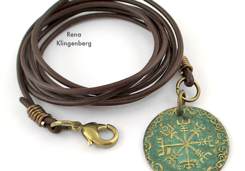 Leather Cord Wrap Bracelet Tutorial by Rena Klingenberg